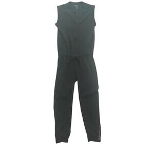 David Lerner Women's Black Sleeveless Houndstooth Jumpsuit Size Small $168